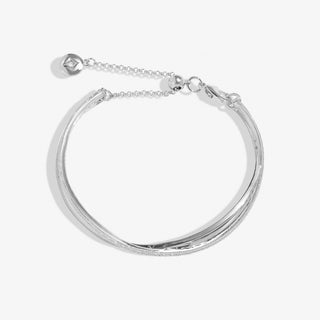 Joma Jewellery 8725 Silver Crossover Bangle