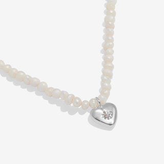 Joma 9301 Mini Charms Freshwater Cultured Matte Pearl CZ Charm Necklace