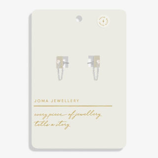 Joma 8455 Pearl Silver Plated Earrings