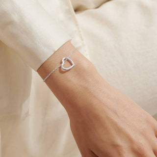 Joma 8457 Silver Plated Heart Bracelet