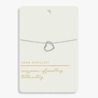 Joma 8457 Silver Plated Heart Bracelet