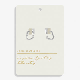 Joma 8458 Silver Plated Heart Earrings
