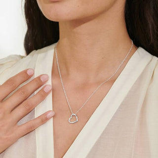 Joma 8456 Silver Plated Heart Necklace