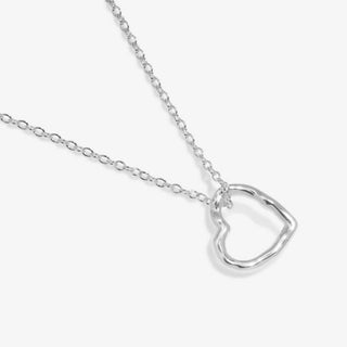 Joma 8456 Silver Plated Heart Necklace