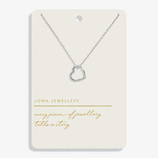 Joma 8456 Silver Plated Heart Necklace
