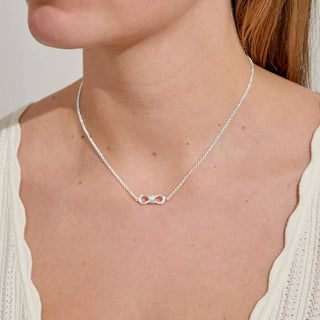 Joma 9437 Infinity Knot Silver Plated Necklace
