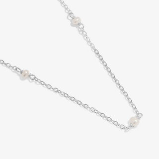 Joma 8453 Pearl Silver Plated Necklace