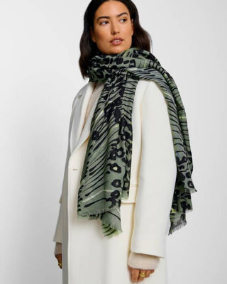 Katie Loxton Printed Foil Animal Abstract Scarf