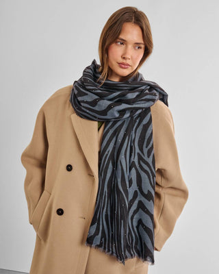 Katie Loxton Printed Studded Scarf