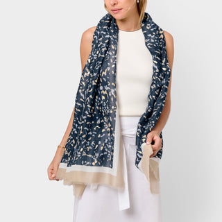 Katie Loxton Printed Foil Scarf Terrazzo Print