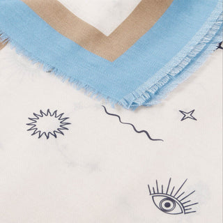 Katie Loxton Printed Scarf Boho Celestial Print