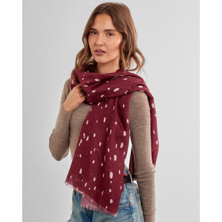 Katie Loxton Scattered Dots Printed Studded Scarf