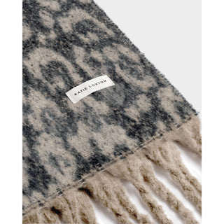 Katie Loxton Recycled Checked Tassel Scarf