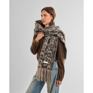 Katie Loxton Recycled Checked Tassel Scarf