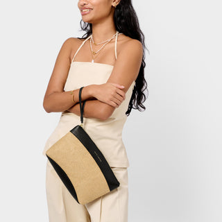 Katie Loxton Riviera Raffia Wristlet Clutch Bag