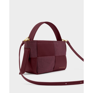 Katie Loxton Taya Hand Woven Suedette Top Handle Bag