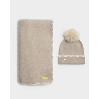 Katie Loxton Whipstitch Pom Pom Knitted Hat