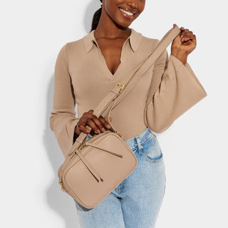 Katie Loxton Isla Cross Body Bag in Soft Tan