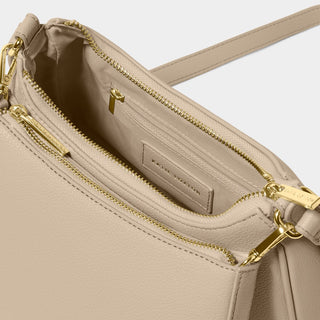 Katie Loxton Aria Scoop Crossbody Bag in Light Taupe