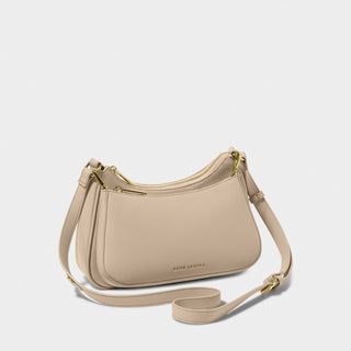 Katie Loxton Aria Scoop Crossbody Bag in Light Taupe