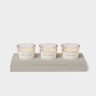 Katie Loxton Trio Votive Set 'Balance'