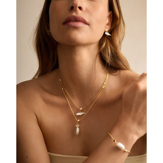 Katie Loxton Sol Pearl Bar Necklace