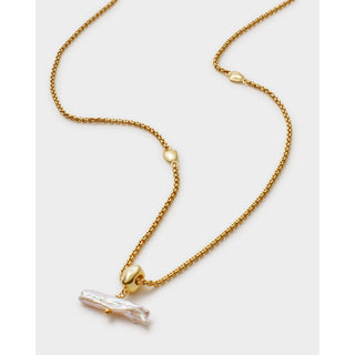 Katie Loxton Sol Pearl Bar Necklace