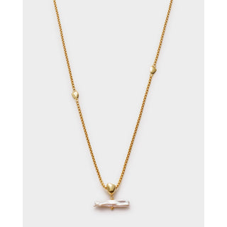Katie Loxton Sol Pearl Bar Necklace
