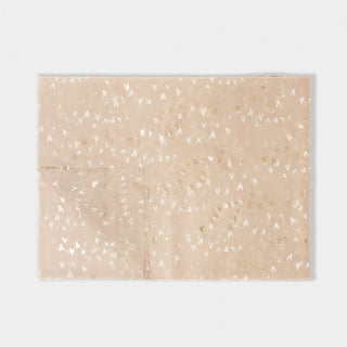 Katie Loxton Scattered Heart Foil Printed Scarf in Soft Tan and Gold