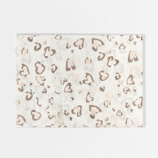 Katie Loxton Leopard Printed Scarf in White, Blush Pink and Mink