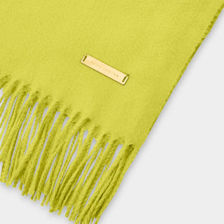 Katie Loxton Blanket Scarf in Lime Green
