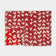 Abstract Heart Garnet Red And Nude Pink