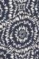 Navy Ikat Circle