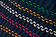 Navy Tropic Palm Embroidery