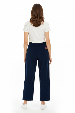 Navy Vonnie Trousers Back Shot on Model
