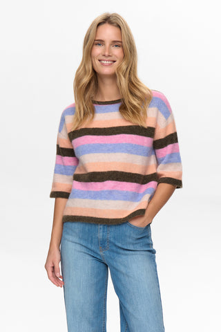 NÜMPH NURIETTE STRIPY SS PULLOVER