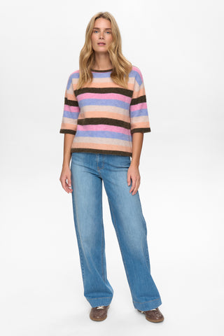 NÜMPH NURIETTE STRIPY SS PULLOVER