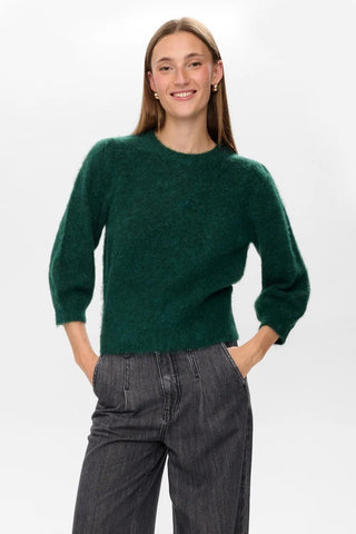 Numph Suri 3/4 Sleeve Brushed Jumper