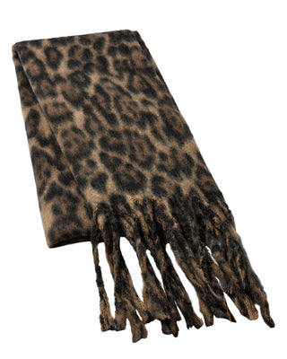 Numph Lonnie Leopard Print Scarf