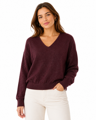 NÜMPH Nudaylette Lurex V-Neck Jumper