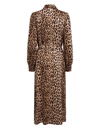 Numph Nulorena Leopard Print Shirt Dress