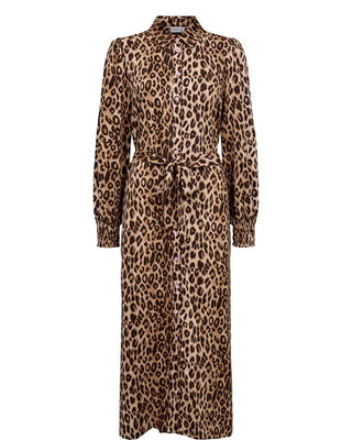 Numph Nulorena Leopard Print Shirt Dress