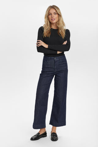 NÜMPH Nuparis High Rise Wide Leg Jeans