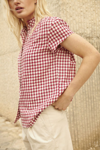 Part Two Bjanka Gingham BLOUSE