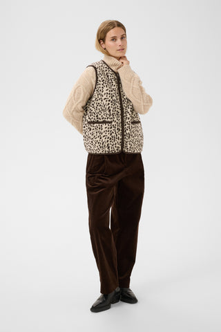 Part Two Camelie Leopard Gilet