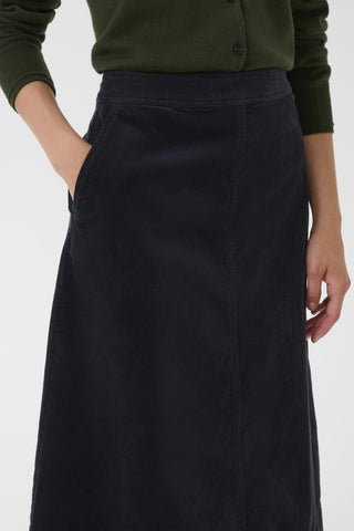 Part Two Sofine Cord A Line Midi Skirt
