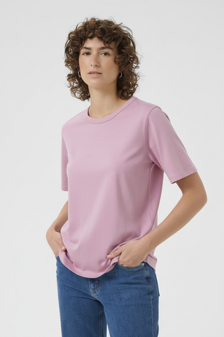 Pink T-Shirt on Model