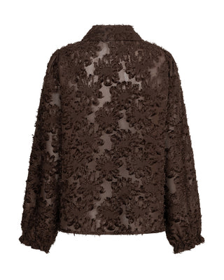 Red Button Blouse fringes