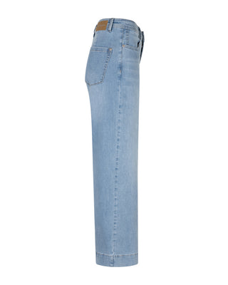 Conny Pressed Crease Wide Leg Cropped Jeans