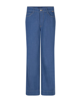 Conny Pressed Crease Wide Leg Cropped Jeans 28" Leg